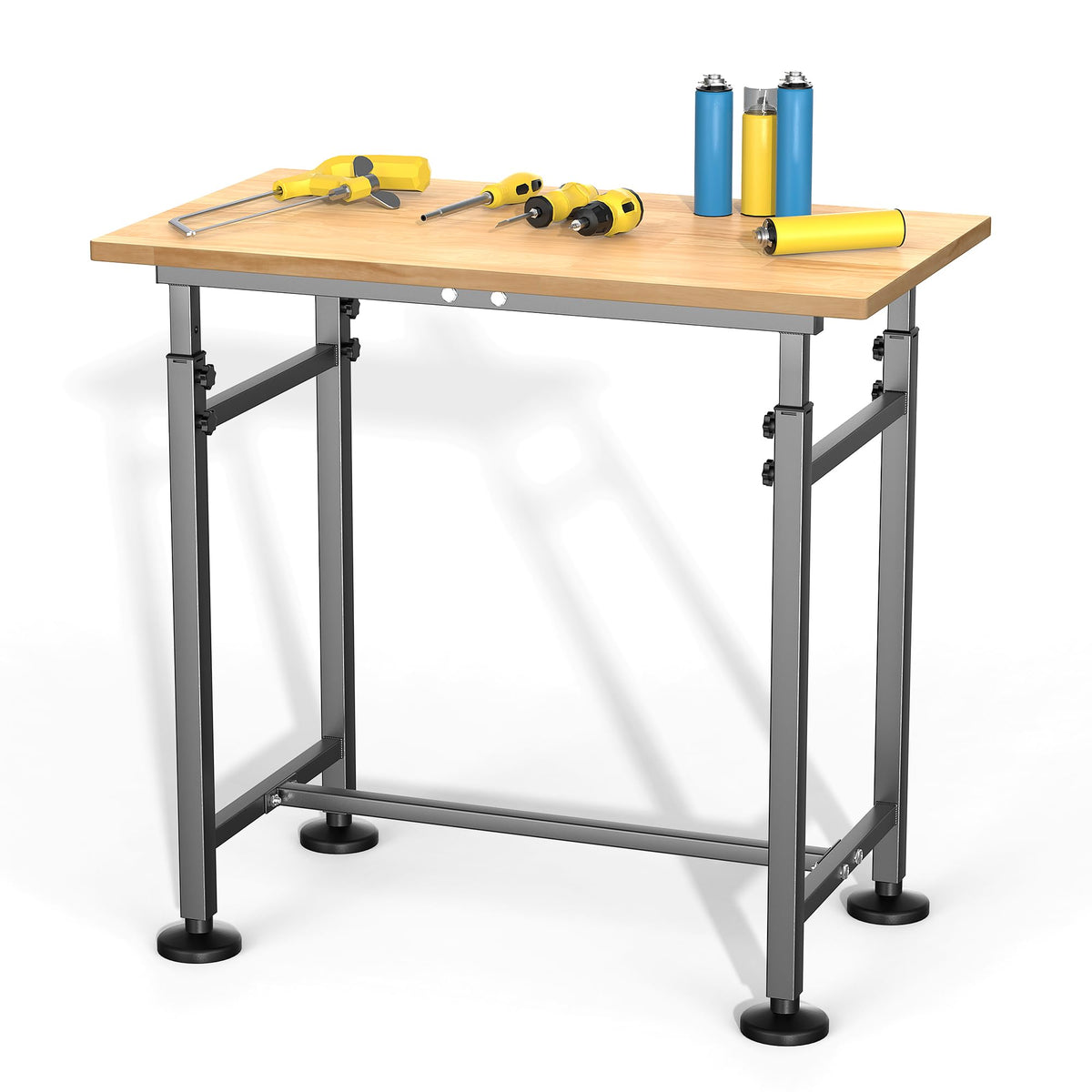 Workbench for Garage, 32"x18" Adjustable Height Work Table