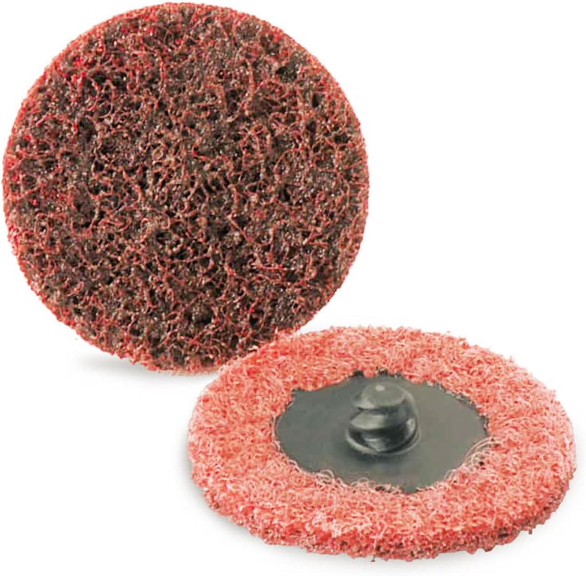 3 Inch Surface Conditioning Discs, 25 Pcs Medium Sanding Discs, Type-R Quick Change and Heat Dissipation (Red-Medium).