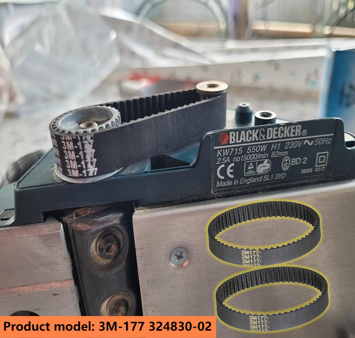 3M-177 Planer Drive Belt 324830-02 2Pack