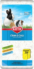 Clean & Cozy Paper Bedding for Small Animals, White, 24.6 Liters