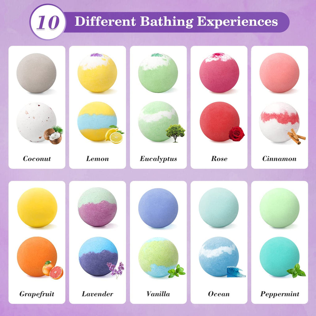 Bath Bombs for Women, Fizz Effect Bath Bomb, Shea Butter