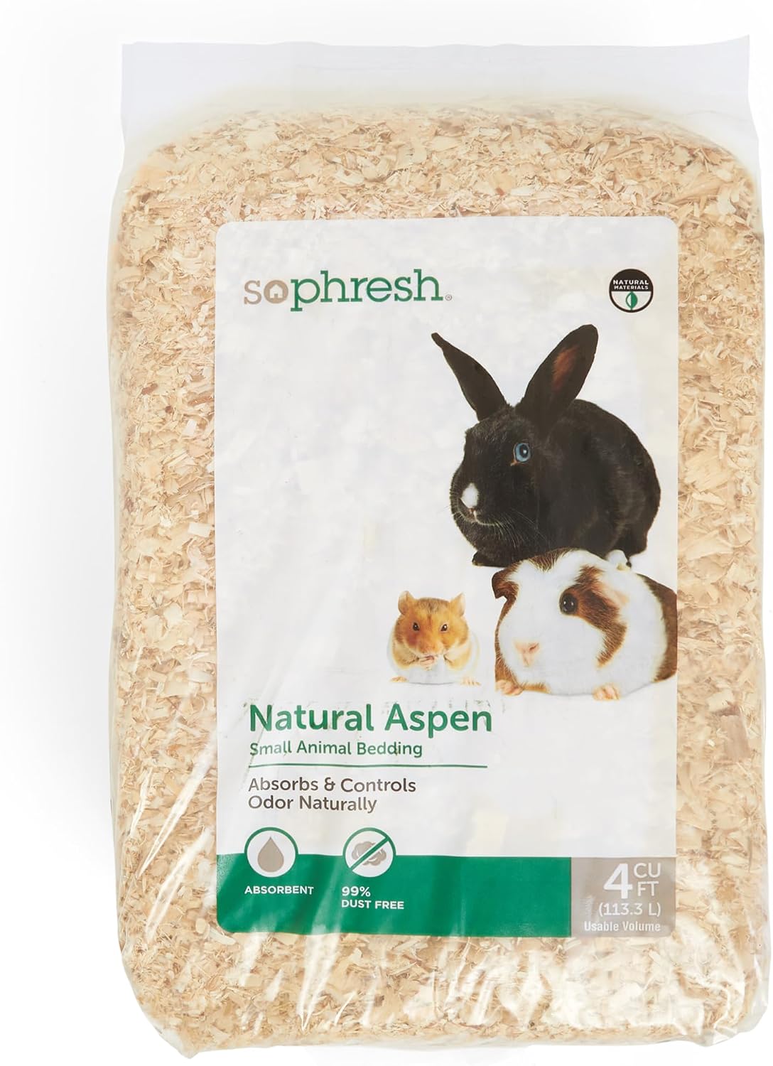 by Petco Natural Aspen Small Animal Bedding, 56.6 Liters (3456 cu. in.)