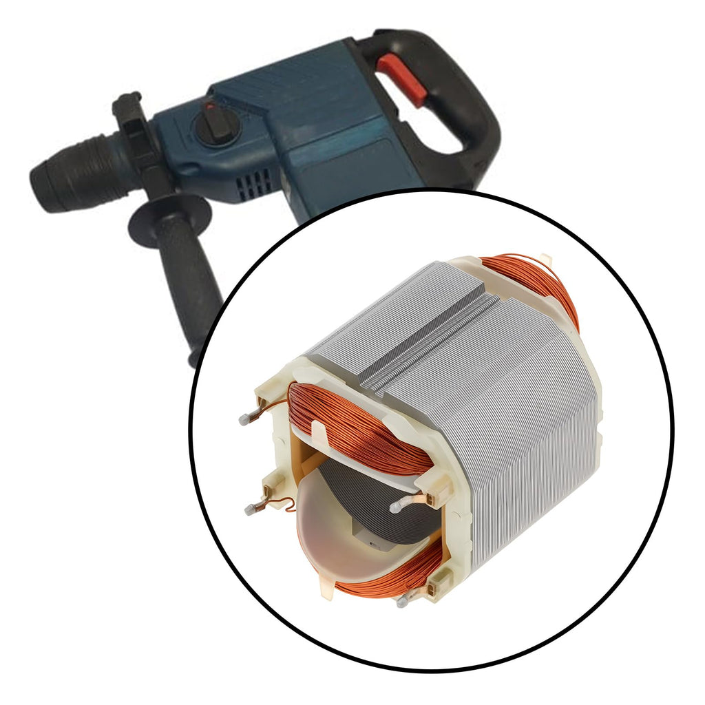 AS Axis Spindleon 230V Rotor Core Motor Stator Compatible with Bosch GBH 4 DFE 4 DSC 4 Top GBH 2-26 RE 2400 2600 3-28 DRE