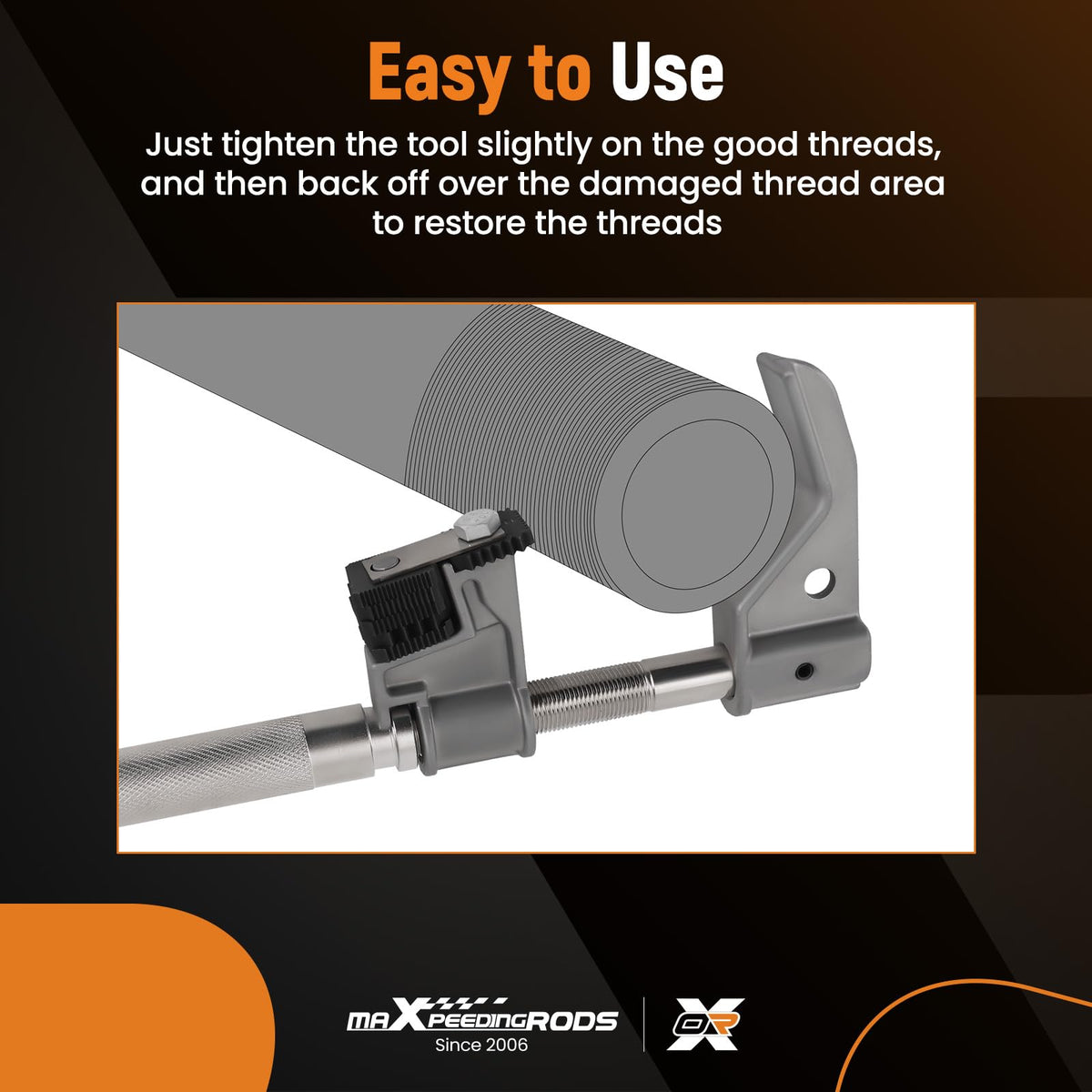 maXpeedingrods 7402 Universal Outside Thread Chaser Repair Tool
