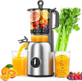 Cold Press Juicer, Juicer Machines with 5.4" Wide Feed Chute, High Juice Yield Slow Masticating Juicer, Quiet Motor