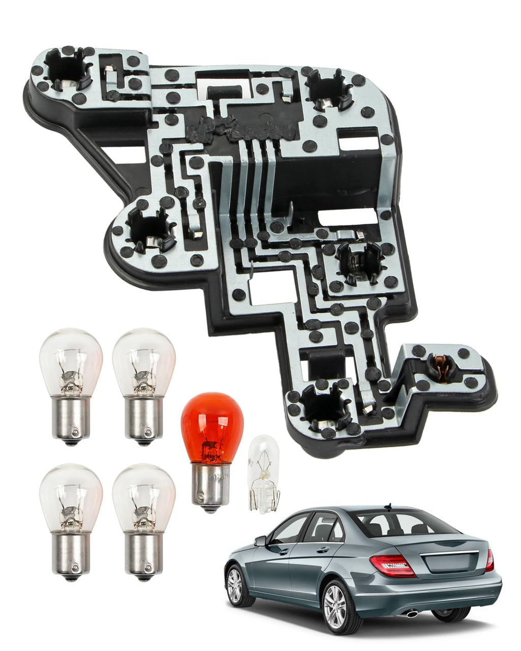 2048202277 Tail Light Bulb Socket Holder Fit for Mercedes-Benz C-Class