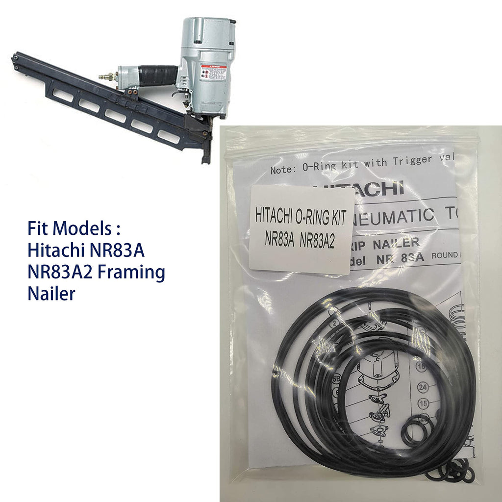 NR83A NR83A2 O-Ring Kit for Hitachi Full Round Head Framing Nailer with Trigger O-Ring