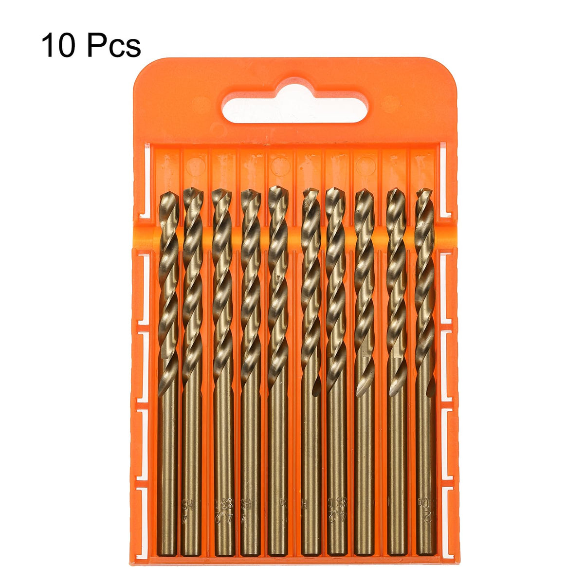 HARFINGTON 10pcs Cobalt Jobber Drill Bits 4.2mm / 0.165" M35 High Speed Steel HSS Twist Drilling Bit Tool for Stainless Steel Copper Wood Plastic and Other Hard Materials