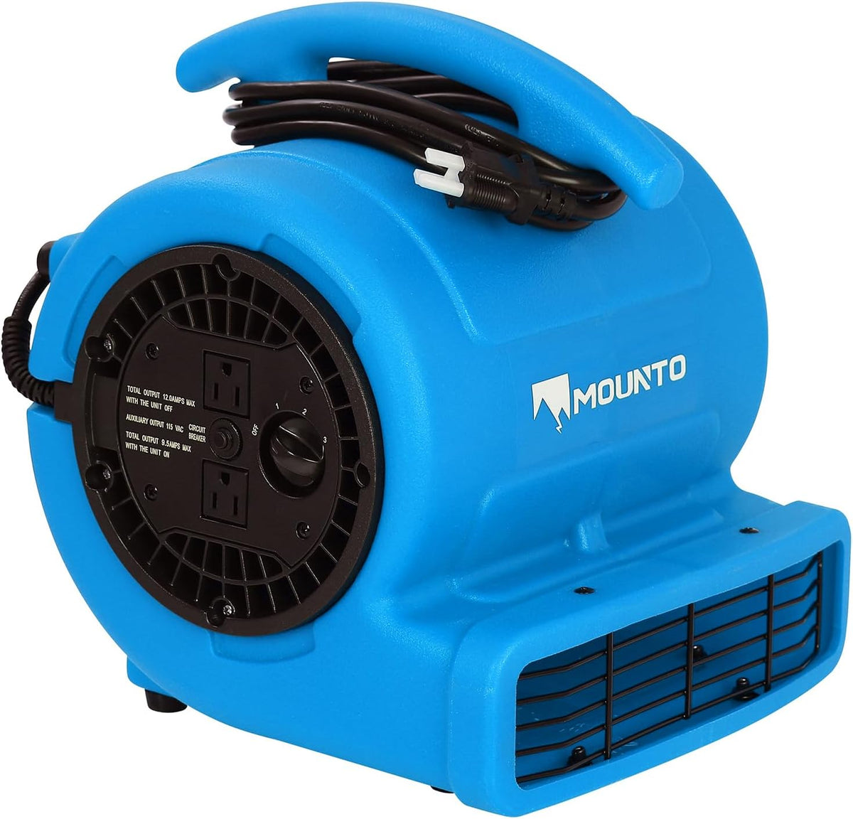 1/4hp 1000CFM 2 Speed Air Mover Carpet Dryer Floor Fan Cooling Fan (Blue)
