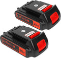 KINGTIANLE 2 Pack 4000mAh 20V Lithium Ion Battery Replace Battery for Black and Decker 20 Volt Max Battery LBXR20 LB20 LBX20 LBX4020 Cordless Power Tools Series