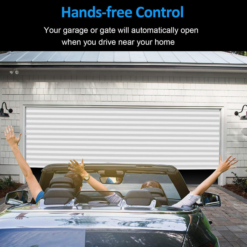 Smart WiFi Garage Door Opener Remote Controller, Smartphone App Control, Compatible with Alexa, Google Assistant and