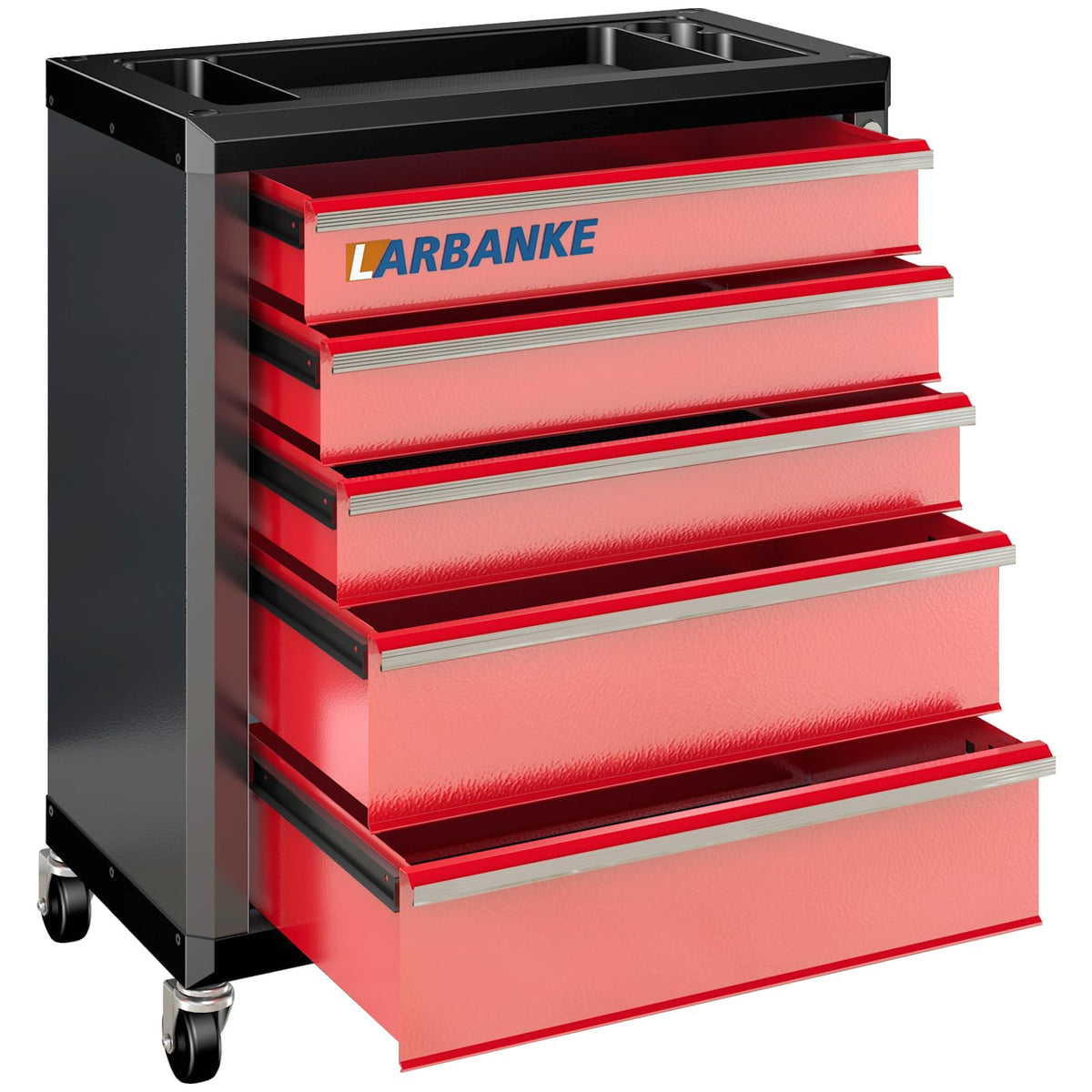5 Drawer Rolling Tool Chest with Wheels,Lockable Tool Cabinet