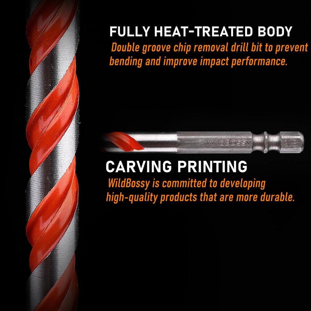 Concrete Drill Bit Set 3/8" (5PCS)