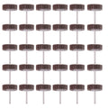 Rocaris 120 Grit 1/4" Abrasive Flap Wheel Sander Set, 30 Pack