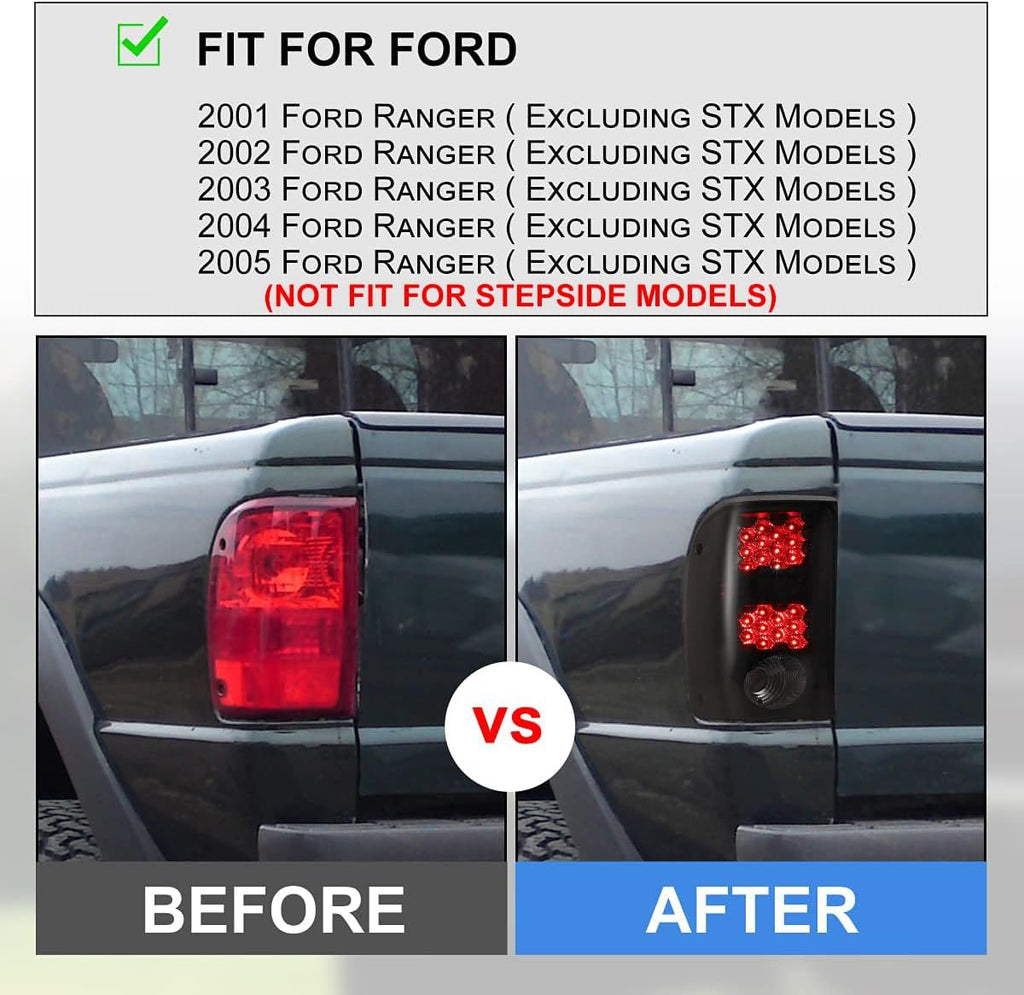 Nixon Offroad Tail Lights for Ford Ranger 2001-2005 Tail Lamps