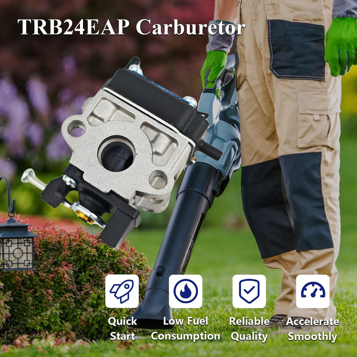 698373 Carburetor Kit Replacement for Hitachi RB24EAP 23.9cc Leaf Blowers