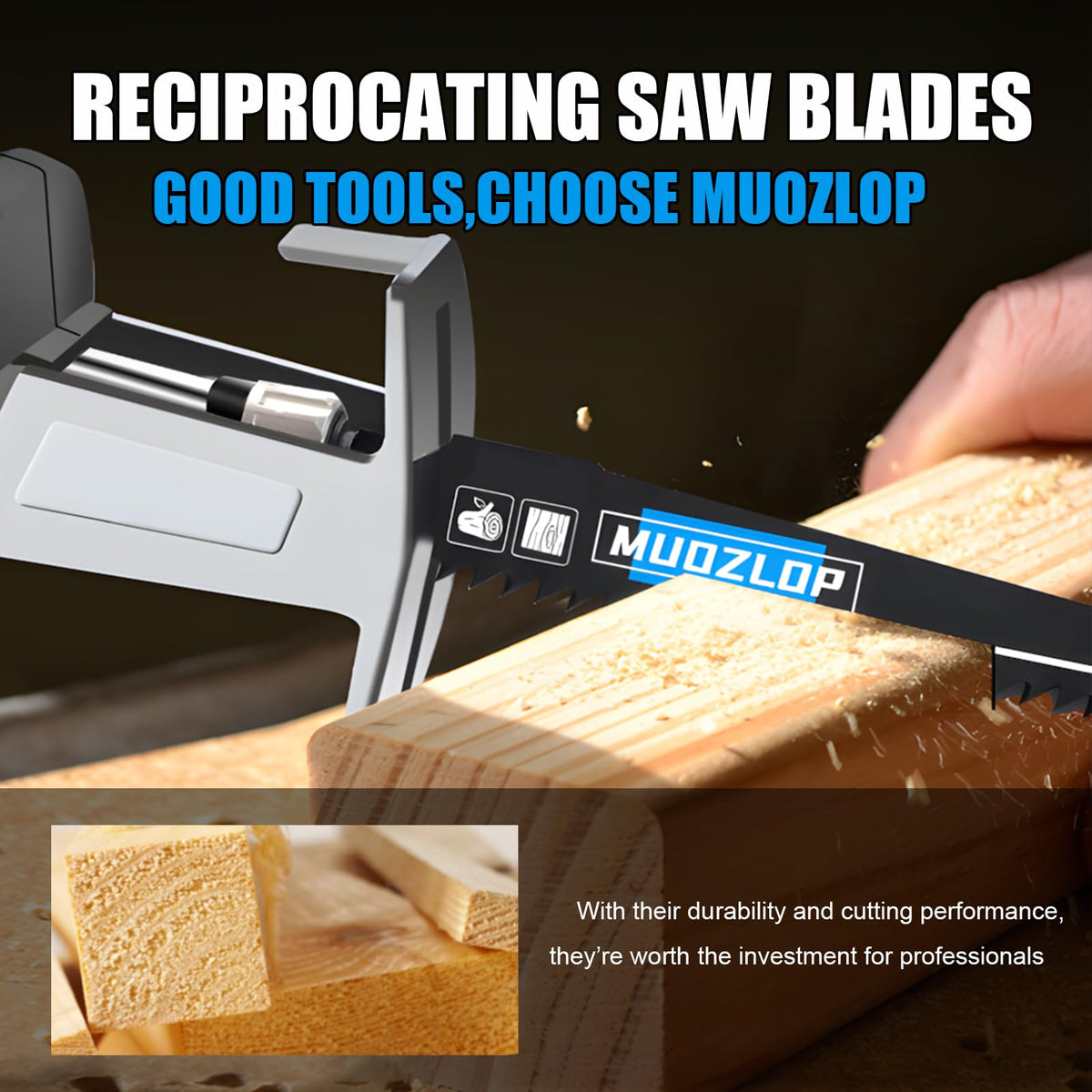MUOZLOP 10 Pack Reciprocating Saw Blades Set