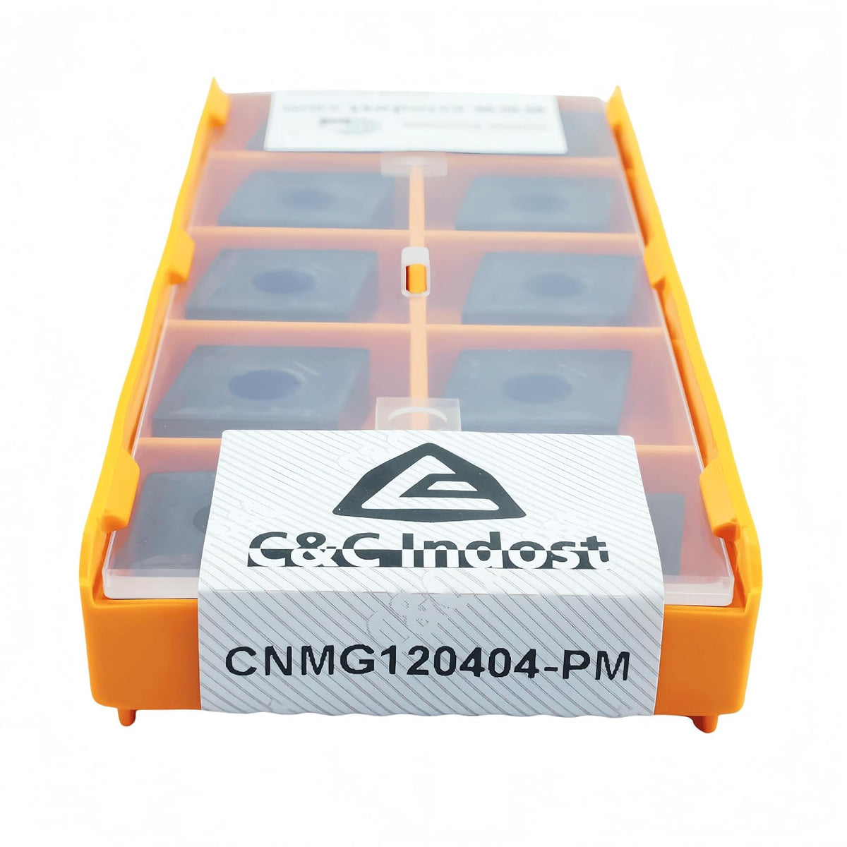 C&CINDOST CNMG120404‑PM Indexable Carbide Turning Inserts Grade CPC3015, CNC Lathe Cutting Tool Inserts with‑PM Chip Breaker for Steel Semi‑Finishing Machining