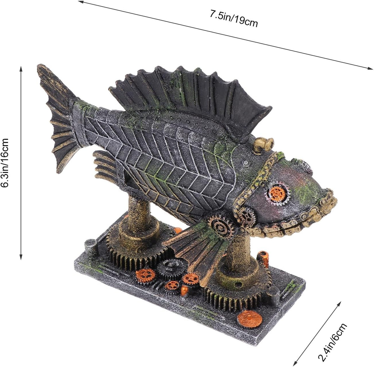 Aquarium Decoration - Steampunk Fish Decor for Fish Tank