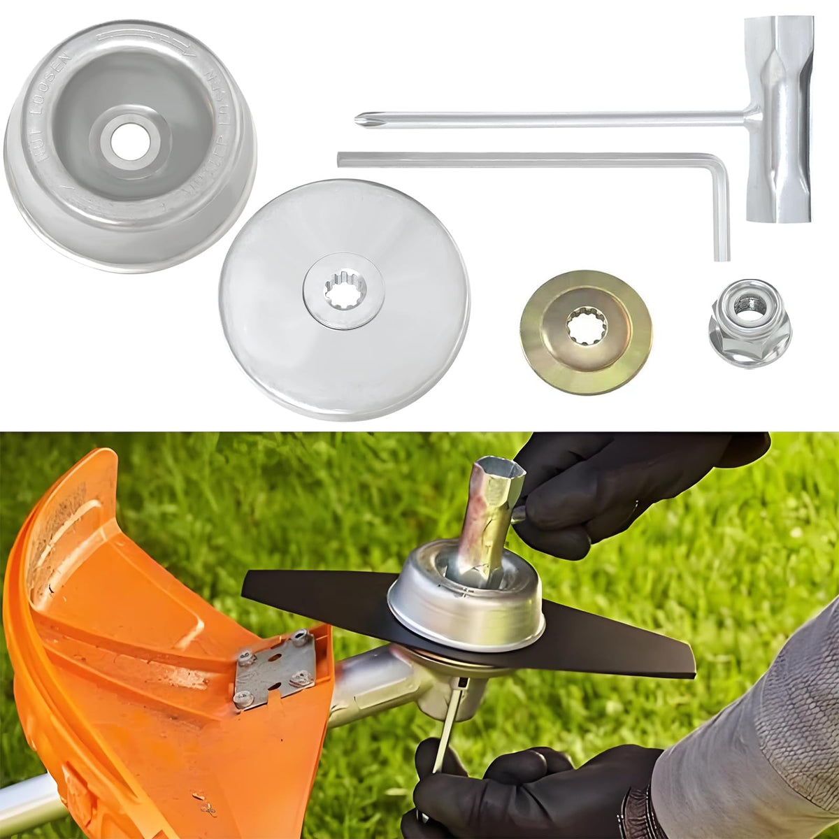 Blade Adapter Kit with for STIHL FS56 FS70 FS91 Attachment for Brushcutter