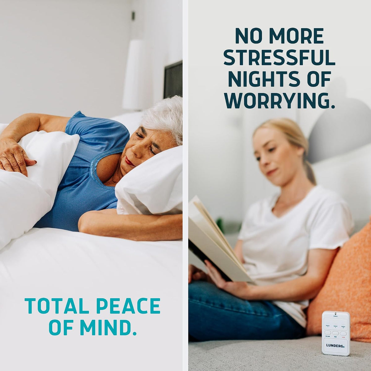 Under Mattress Bed Alarm for Elderly - Invisible & Wireless Pad