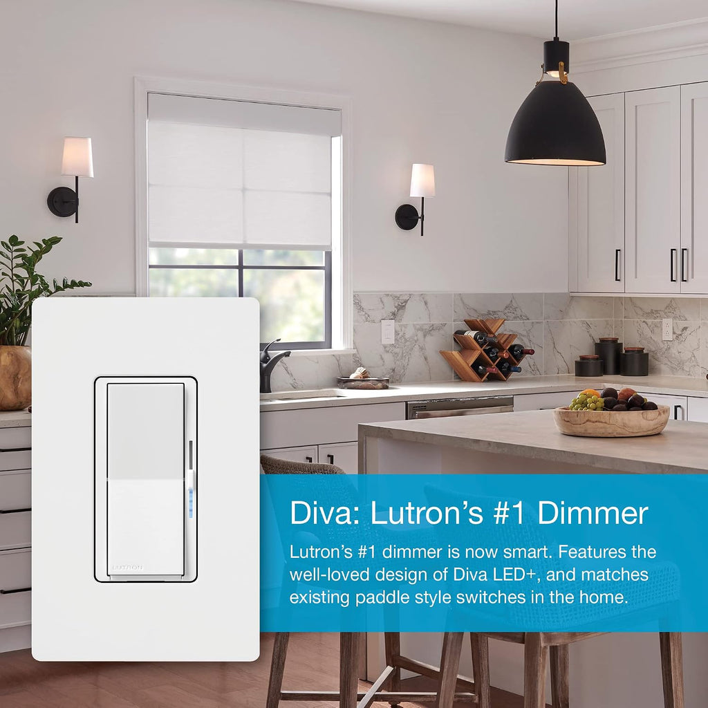 Caseta Diva Smart Dimmer Switch (Smart Hub Required)