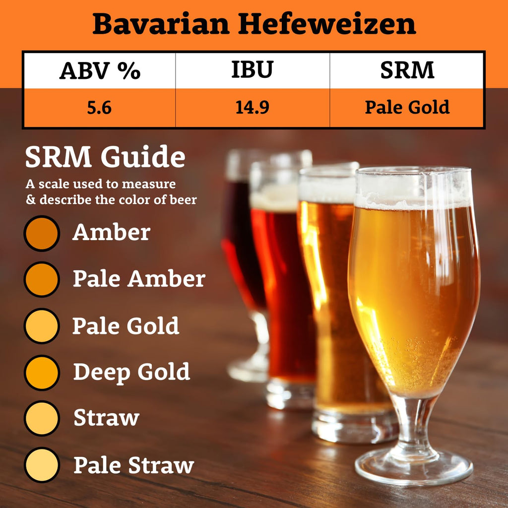Bavarian Hefeweizen Beer Extract Kit | Bavarian Wheat Dry Malt Extract | German Hallertau Mittelfruh Pellet Hops |