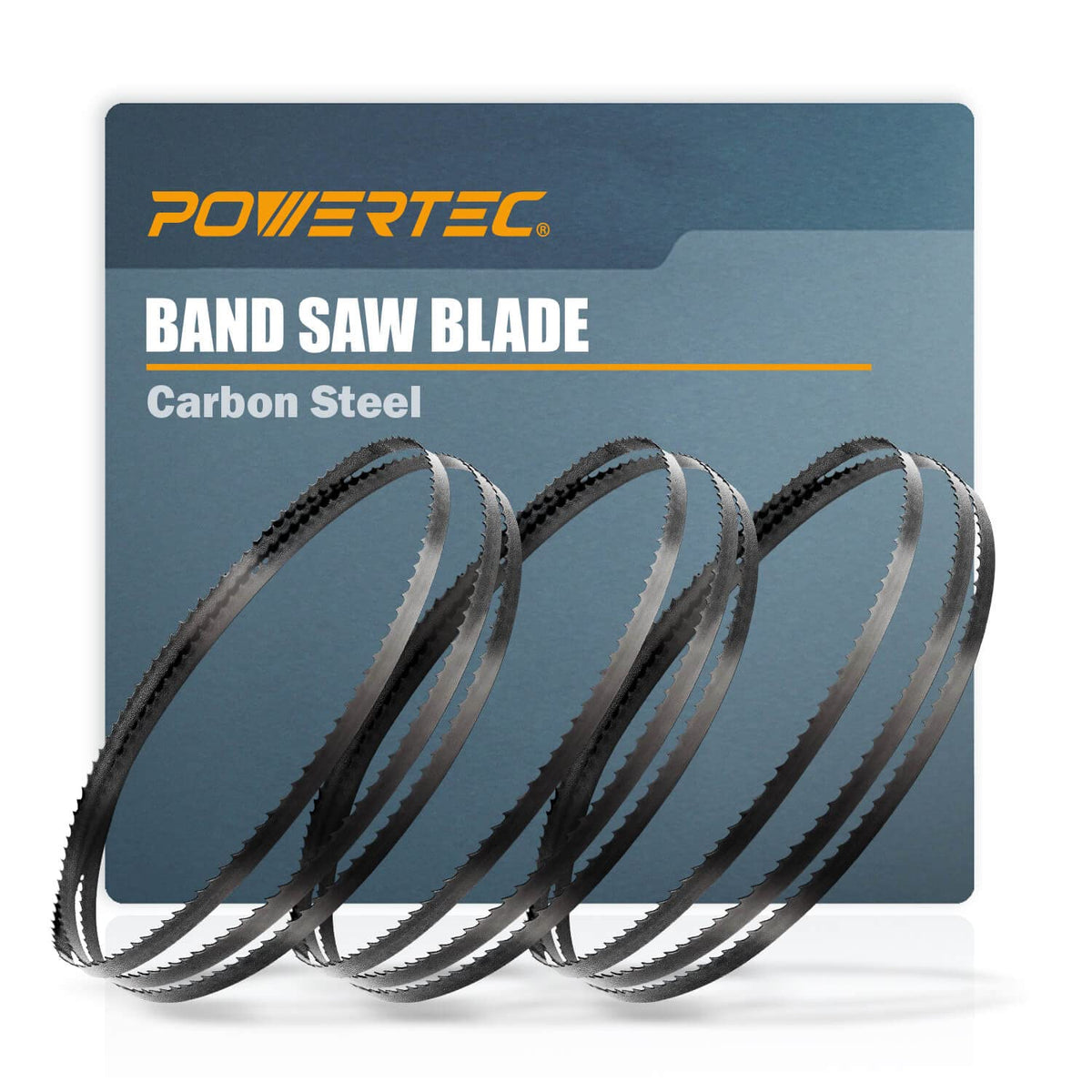 POWERTEC 80 Inch Bandsaw Blades, 3/8" x 4 TPI Band Saw Blades for Sears Craftsman 12" Band Saw for Woodworking, 3 Pack (13196-3P)