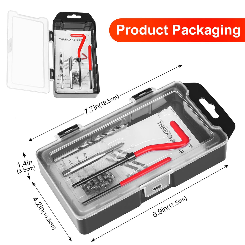 JMMRRR Thread Repair Kit M5 X 0.8mm, Metric Thread Repair Insert Kit