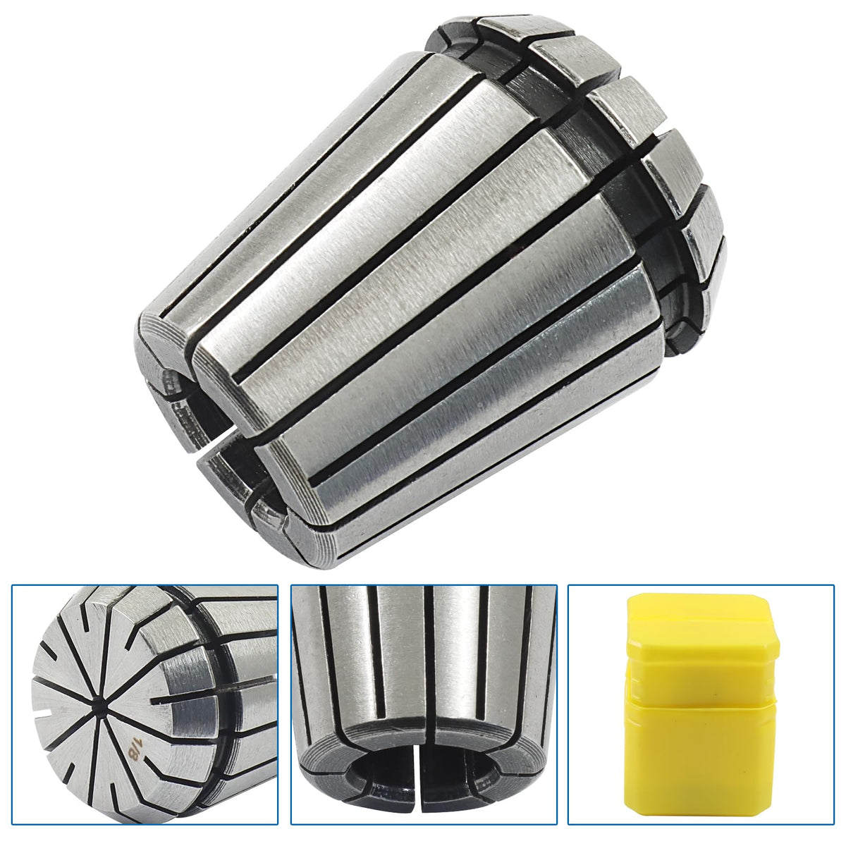 Piutouyar High Precision ER32 Spring Collet Nut Set, 2 Pcs ER32 1/8 Inch