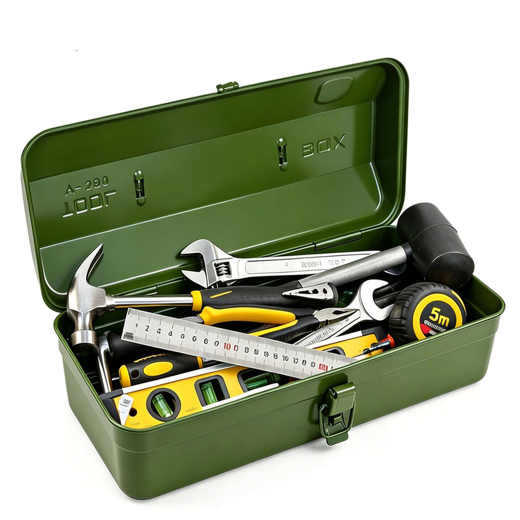 14.6" Portable Steel Tool Box