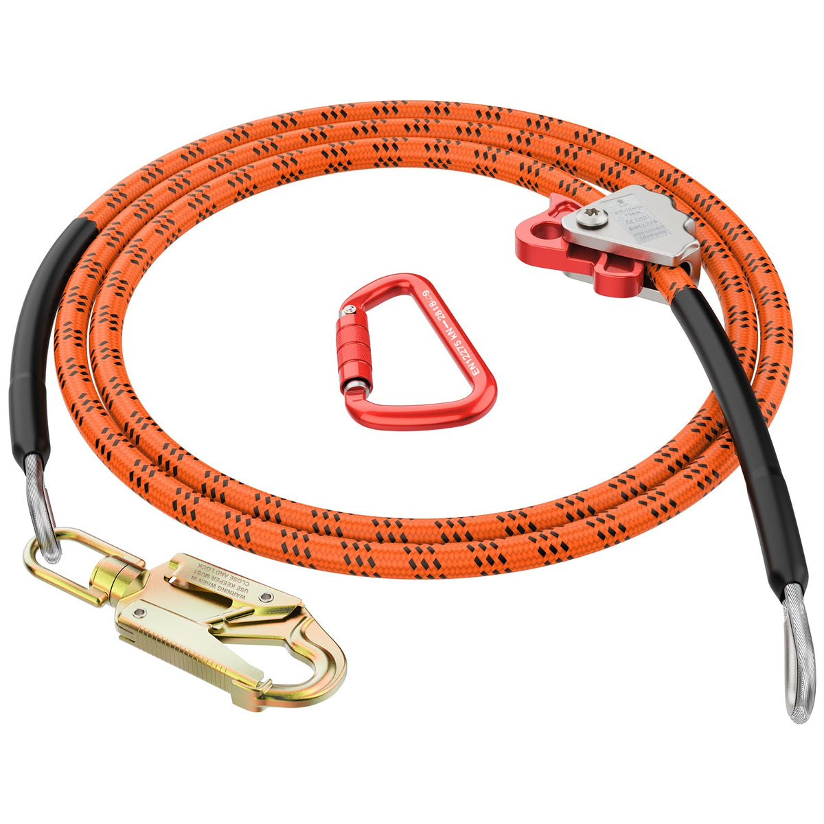 Steel Wire Core Flipline 1/2" X 8ft Fall Protection Arborist
