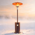 Stainless Steel Propane Outdoor Patio Heater with Wheels 48000 BTU