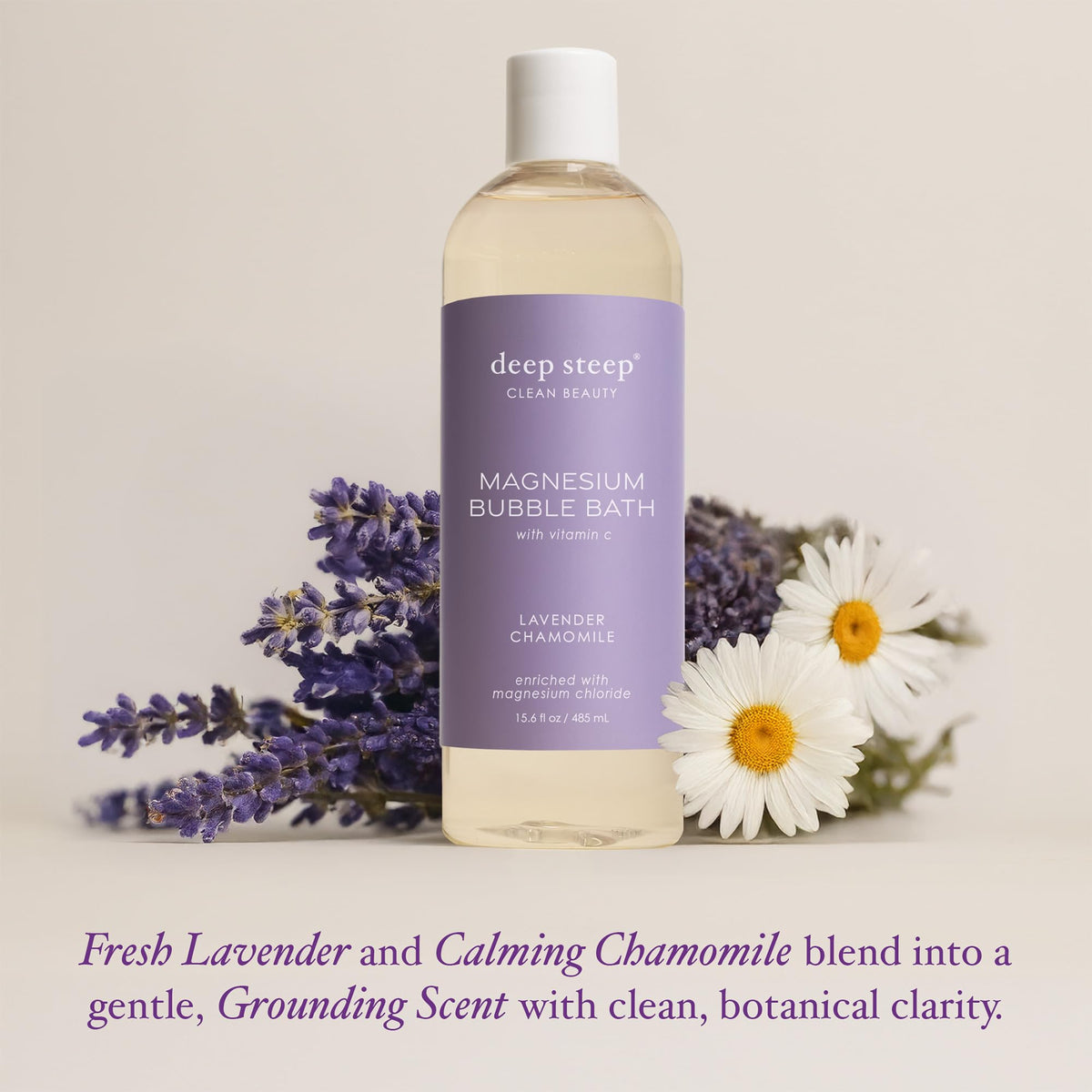 Magnesium Bubble Bath, Lavender Chamomile, 15.6oz – Muscle Soak