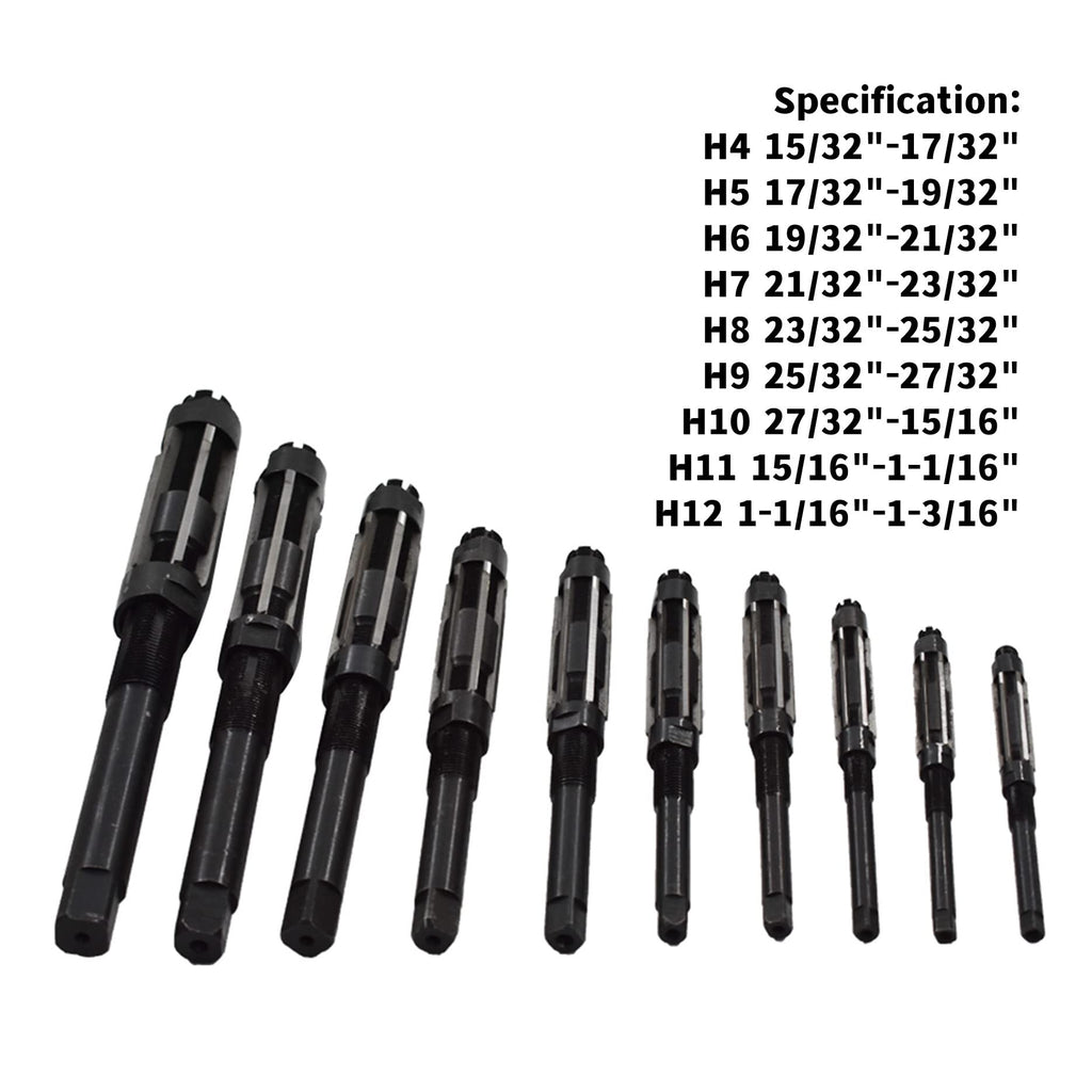 LiGuVCY 9Pcs Adjustable Hand Reamers Set H4-H12 11.75mm-29.5mm