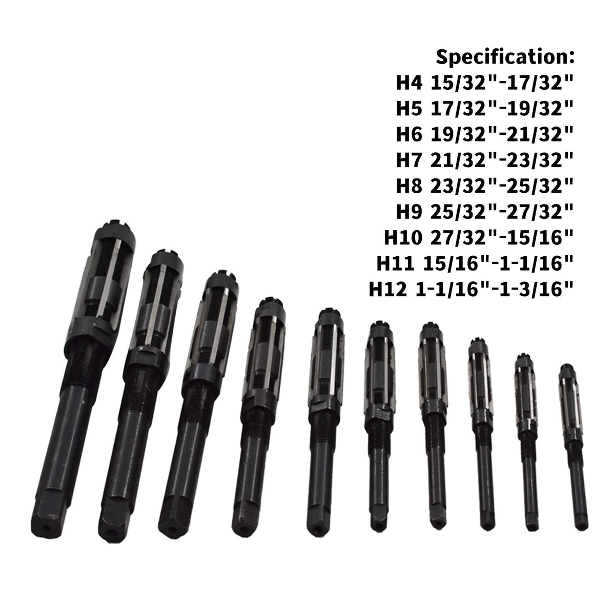 LiGuVCY 9Pcs Adjustable Hand Reamers Set H4-H12 11.75mm-29.5mm