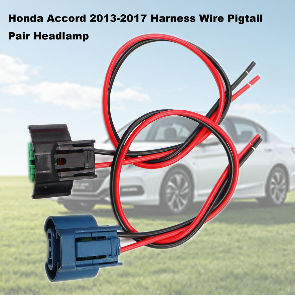 Headlight High Beam Low Beam Halogen Bulb Connectors Compatible with Honda