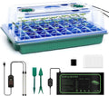40 Cell Seed Starter Kit with Grow Light and Graphene Heating Mat, Reusable Seed Starter Tray with Higher