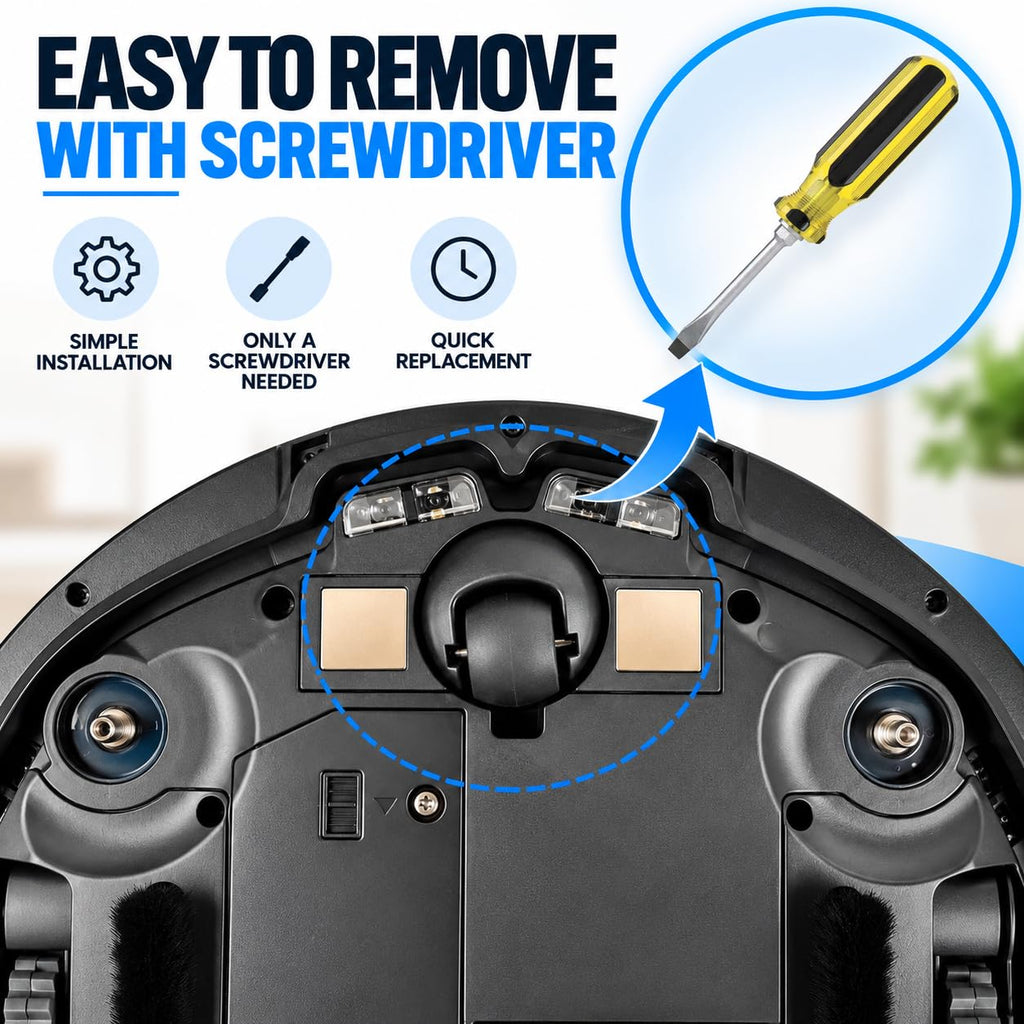 Goodsby Replacement Front Caster Wheel for Shark RV1400ZWUS, RV1401ZWUS, RV1500ZXUS, RV1502ZXUS, AV1500, AV1510, AV1510US Robot Vacuum Cleaner
