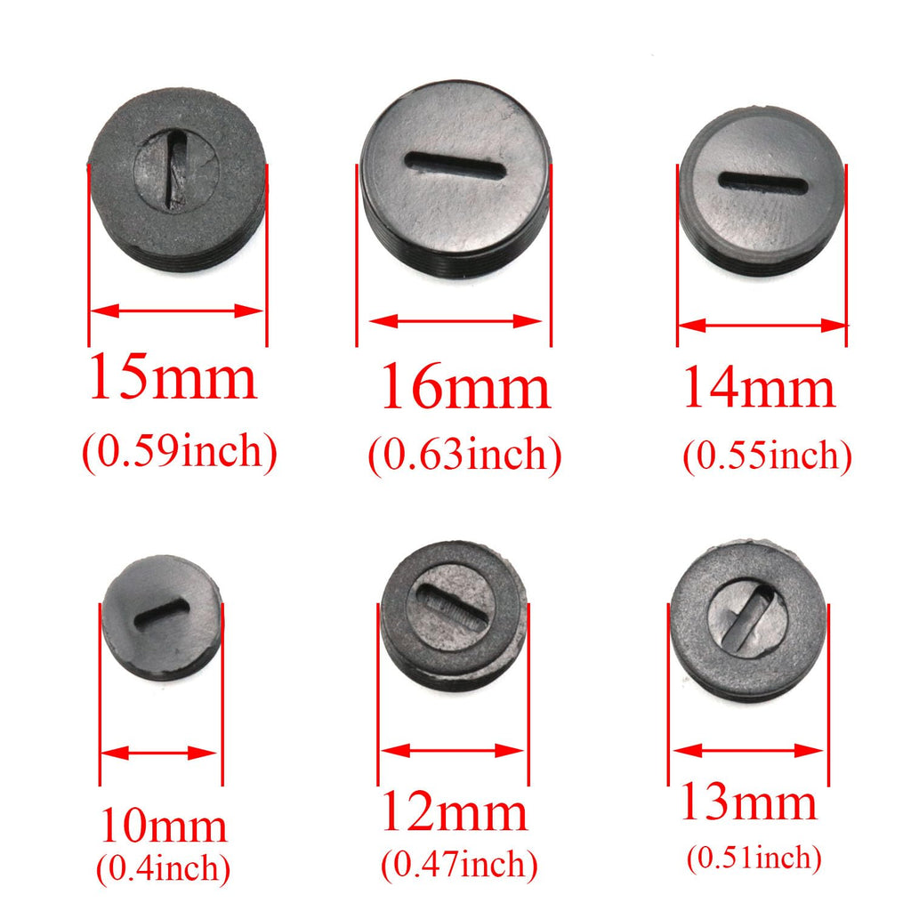 24 Piece Carbon Brush Holder Caps, 6 Sizes for Power Tools