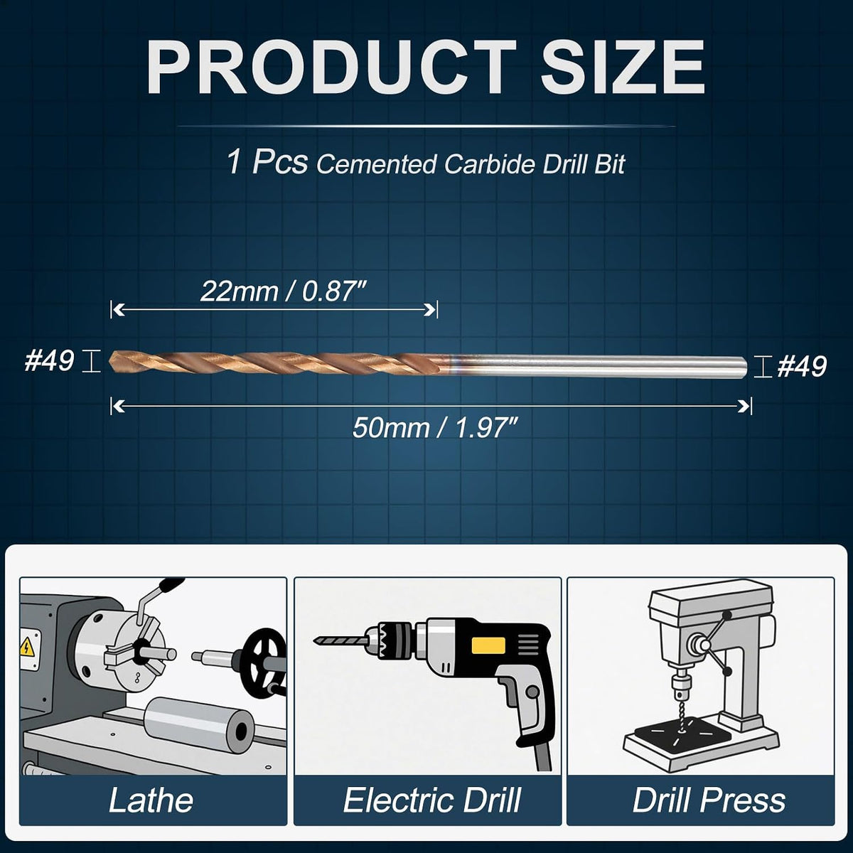 #49 Carbide Twist Drill Bit Jobber Drill Bit