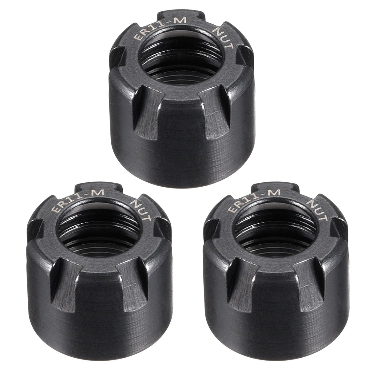 uxcell 3pcs Clamping ER11M(M13) Collet Clamping Nuts for CNC Milling Chuck Holder Lathe