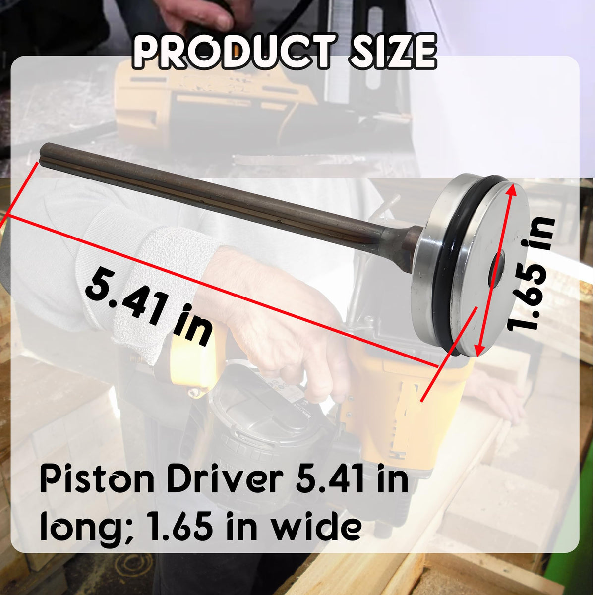 Piston Driver Assembly with O-Ring 174061C Fits for Bostitch MCN150 Nailer