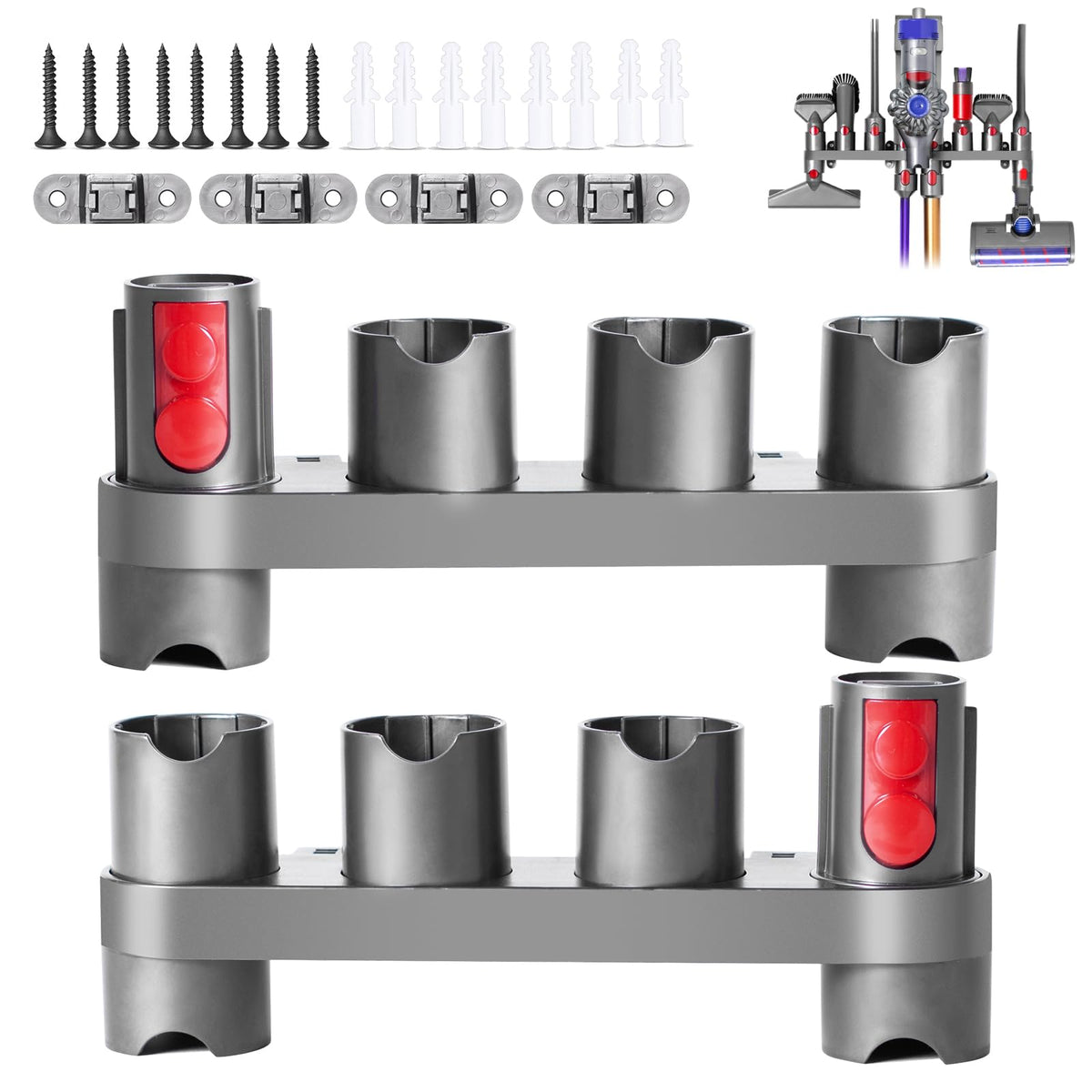 Premium Accessory Holders Compatible with Dyson V7 V8 V10 V11 V15 Cleaners
