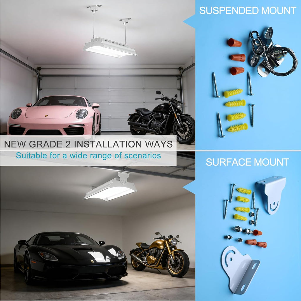Lightdot 2FT Linear LED High Bay Shop Lights, 250W ETL Certified