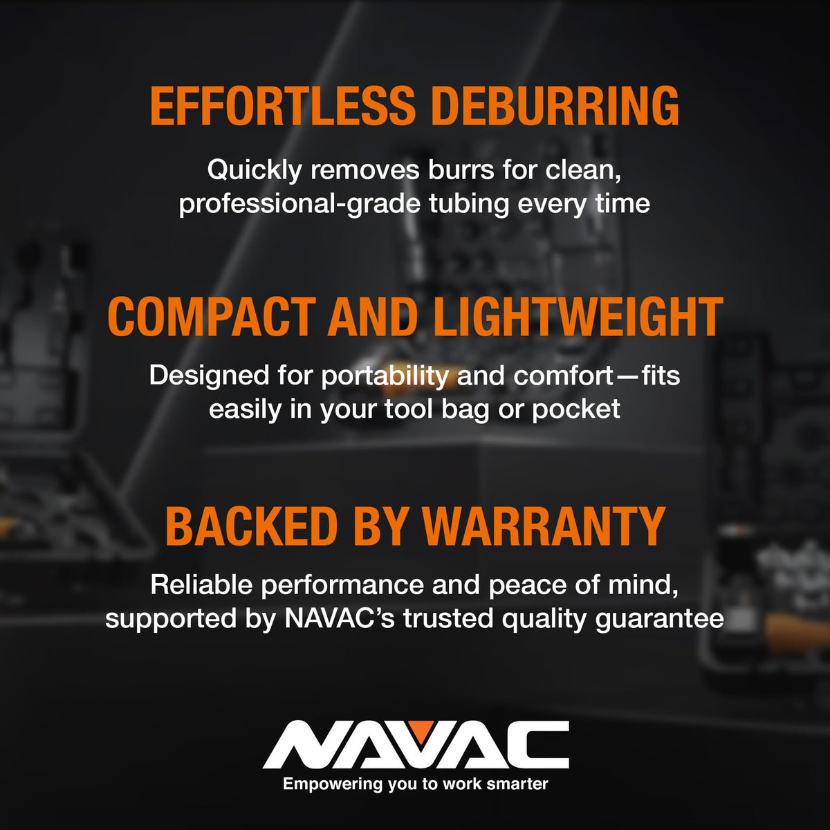 NAVAC NTD28 Copper Tubing Deburrer - Replaceable Blade, 2 Spares