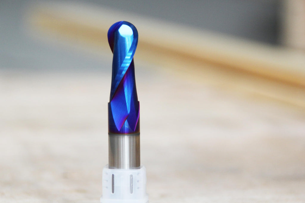 1/2" Shank Ball Nose End Mill CNC Router Bits Carbide Spiral Milling Tool