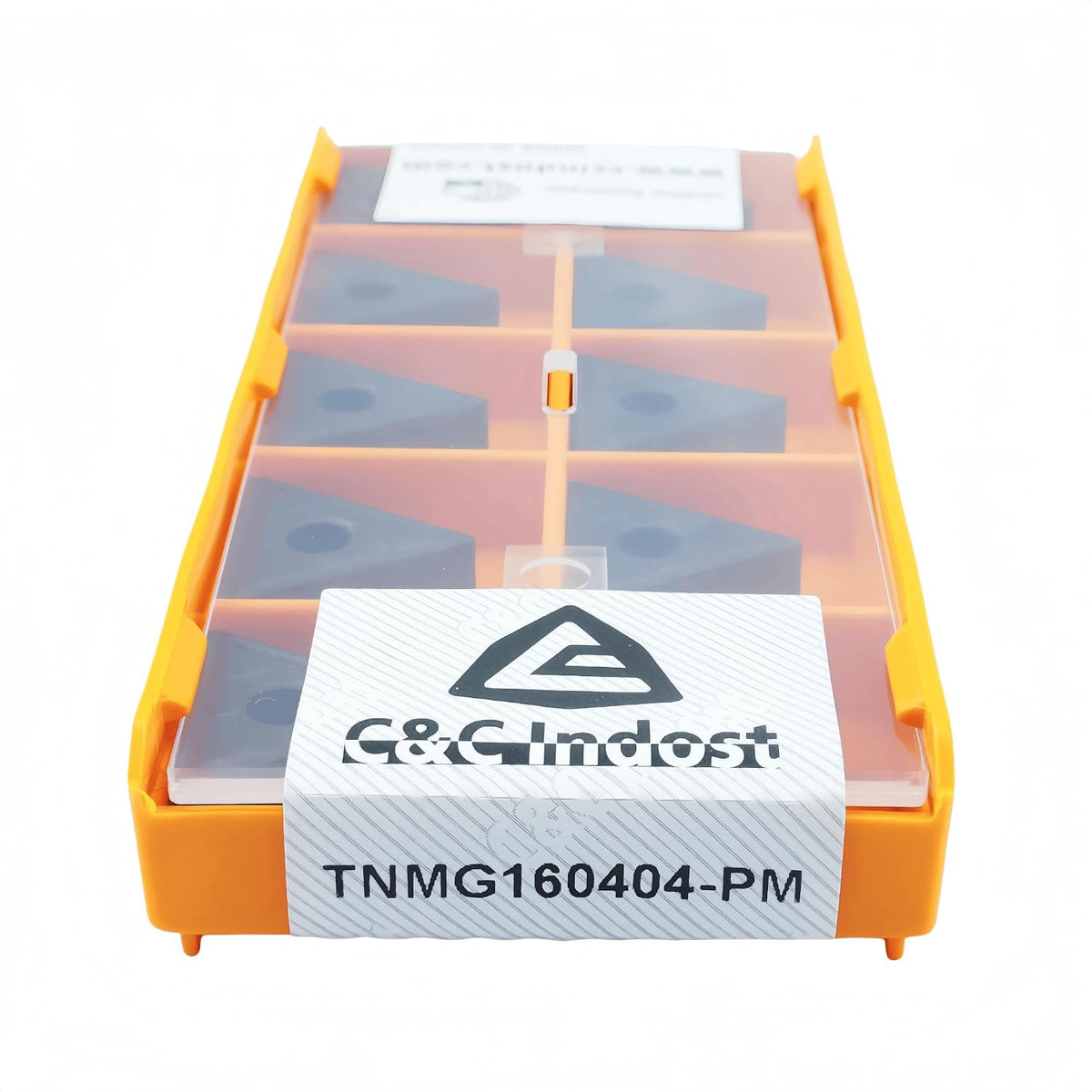 C&CINDOST TNMG160404‑PM Indexable Carbide Turning Inserts Grade CPC3015, CNC Lathe Cutting Tool Inserts with‑PM Chip Breaker for Steel Semi‑Finishing Machining