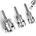 PVC Pipe Threader Set, 3PCS Integrated Pipe Threading Tool for 1/2" 3/4" 1"