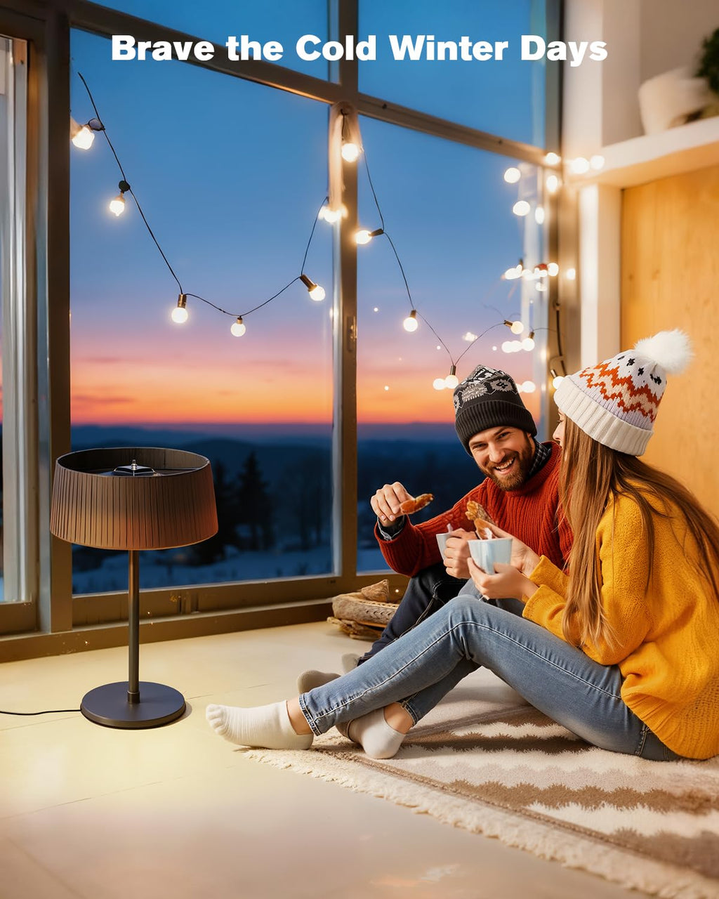 Electric Outdoor Patio Heater, 1500W Tabletop Infrared Heater